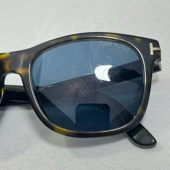 Tom Ford Eric-02 Polarized Sunglasses TF595 52D Tortoise Shell 55 19 145